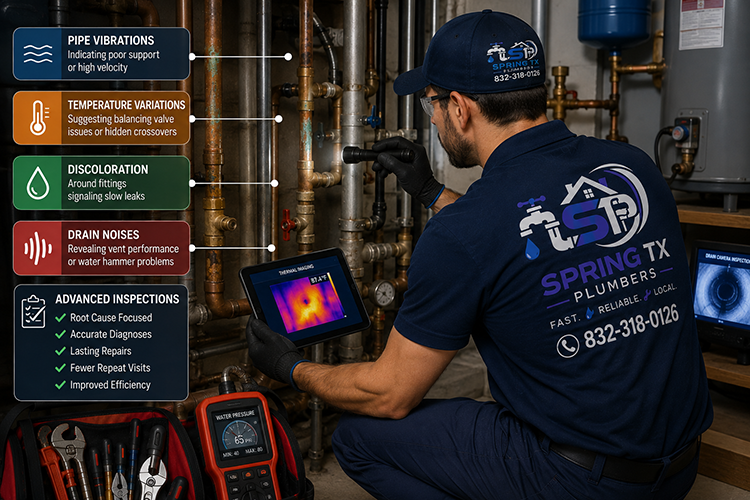 Advanced plumbing inspection technician