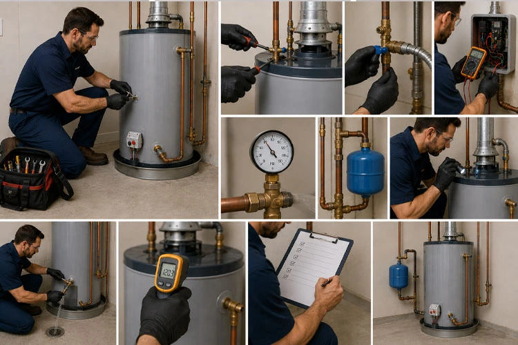install water heater steps