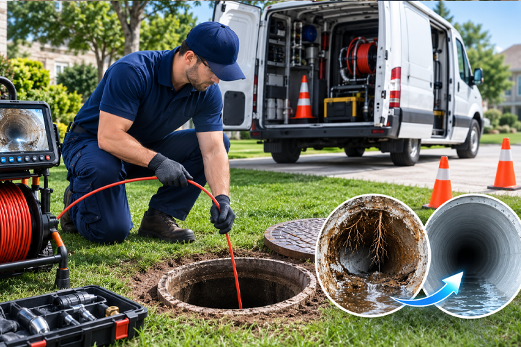 Advanced sewer line replacement